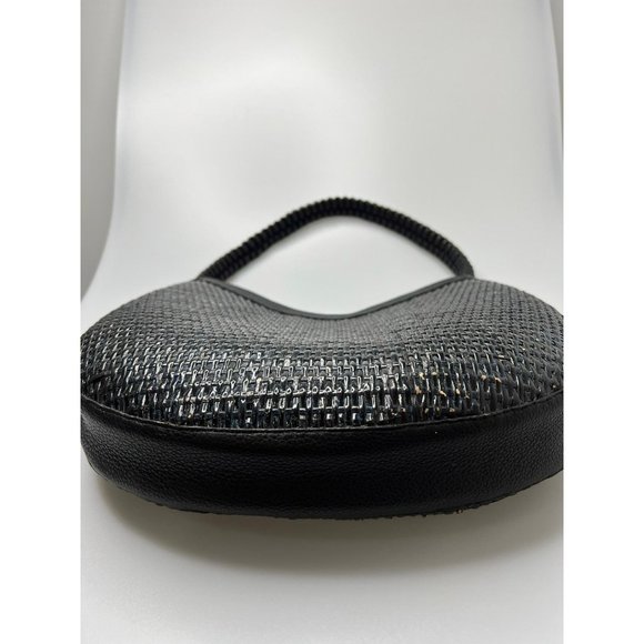 Nancy Gonzalez Spring 2021 Large Bogota Wicker & Leather Hobo Bag Black $1,950 - Picture 4 of 6